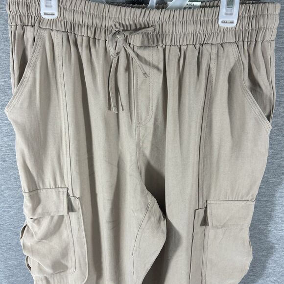 INC International Concepts Womens Large Utility Jogger Pants Toasted Twine READ - Picture 2 of 16